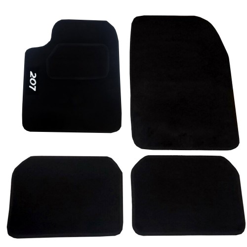 Tappetini Auto In Moquette Con Strappo Compatibili Per 207